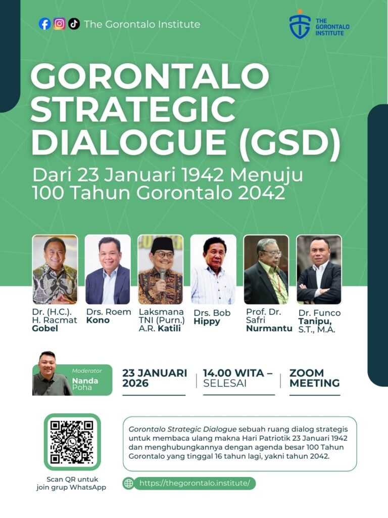 Jejak Patriotik 1942, Visi 2042: Gorontalo Strategic Dialogue Resmi Digelar The Gorontalo Institute